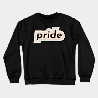 LGBTQ Pride Word with Pride Flag Pastel Crewneck Sweatshirt